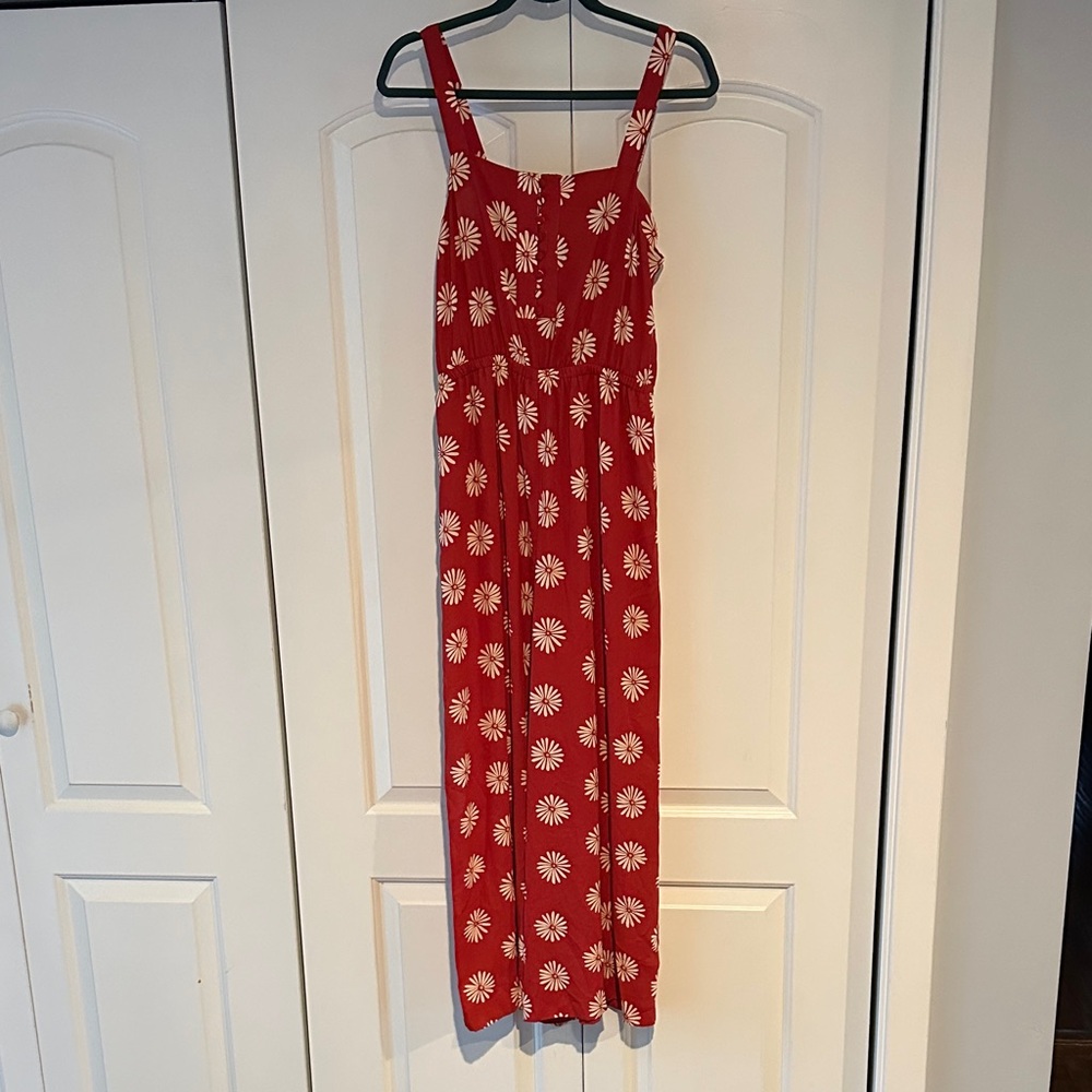 Red Floral jump suit